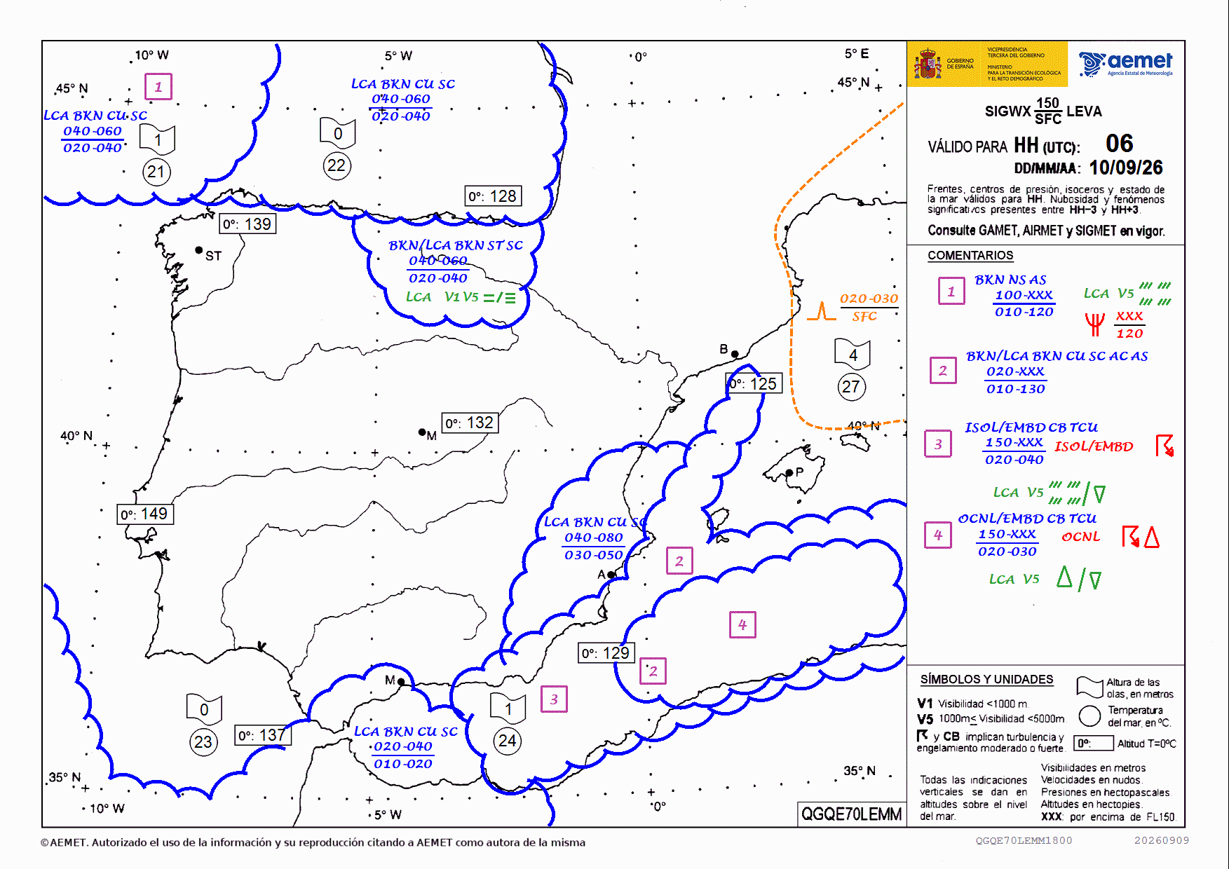 Spain SIGWX chart